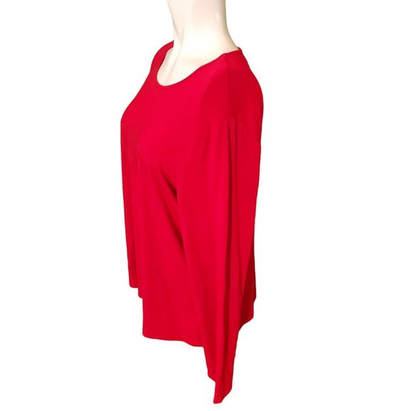 Eileen Fisher Vintage Red Pullover Scoop Neck Top Sz XL - Picture 2 of 6